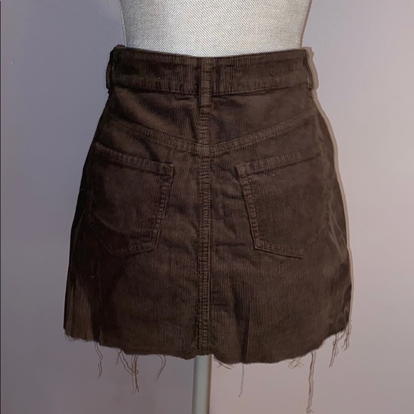 Woman's PacSun Dark Green Corduroy Mini Skirt 25 - Picture 6 of 8